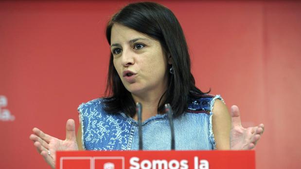 Primera rueda de prensa de la número dos del PSOE, tras mes y medio de ausencia en los medios