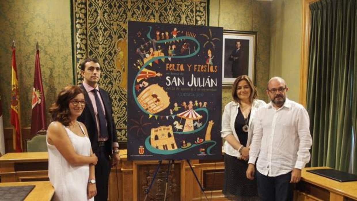 Presentación del cartel de las Fiestas de San Julian 2017 en el Ayuntamiento de Cuenca