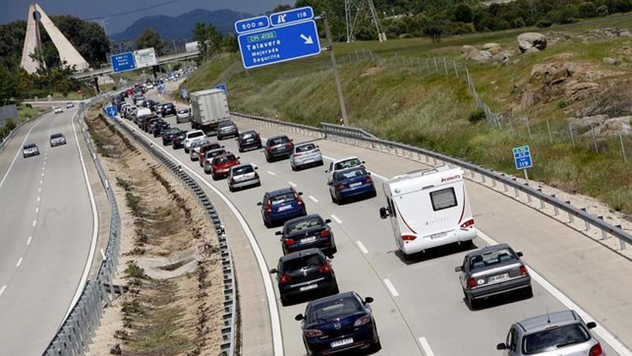 Retenciones en la autovía Suroeste A-5 sentido Madrid