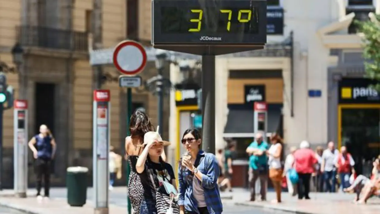 Imagen de archivo de un termómetro en Valencia