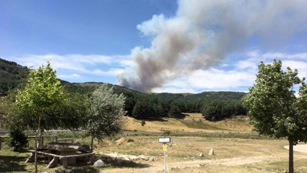 Incendio de Navarredonda de Gredos, en una imagen de archivo