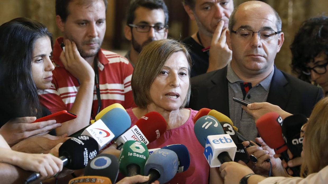 La presidenta del Parlament, Carme Forcadell