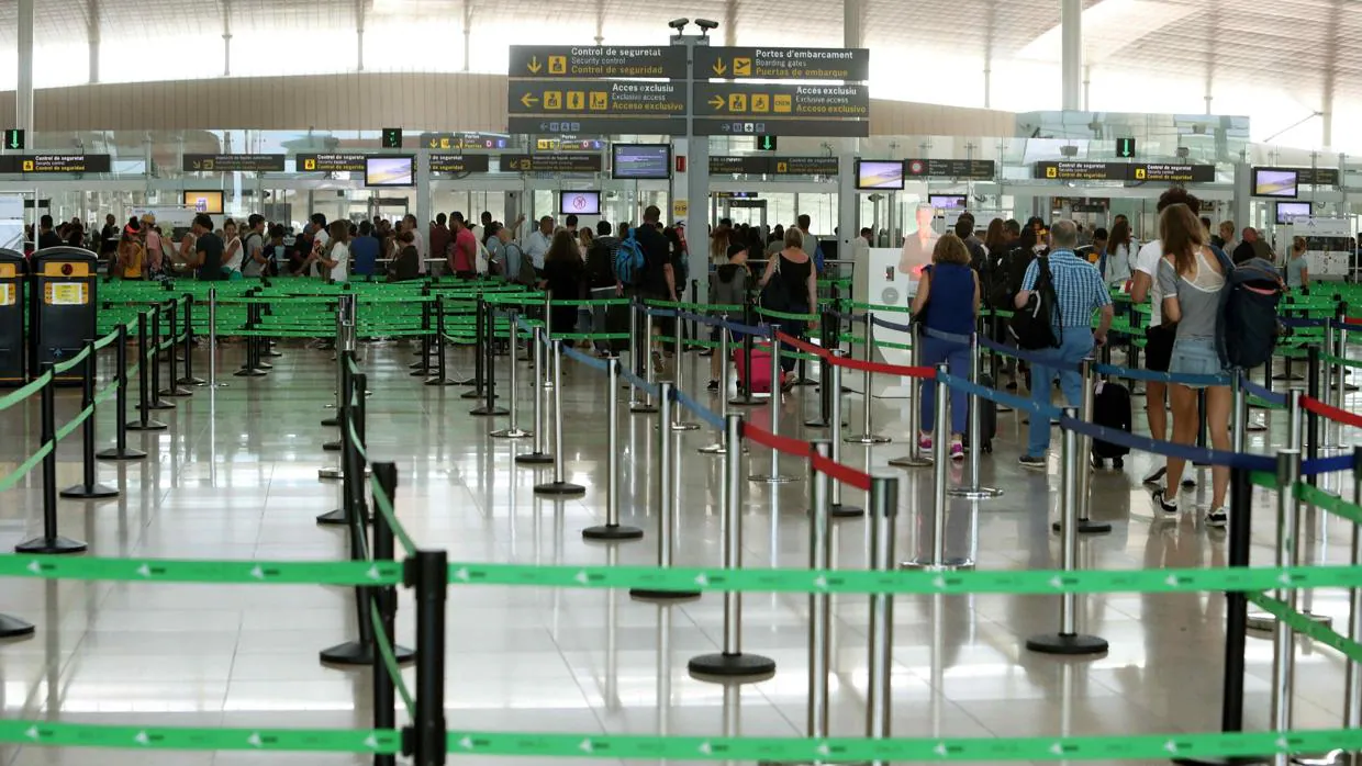 Controles de seguridad en el aeropuerto de El Prat