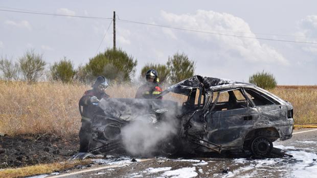 Muere el conductor de un turismo en la carretera de La Hiniesta (Zamora)