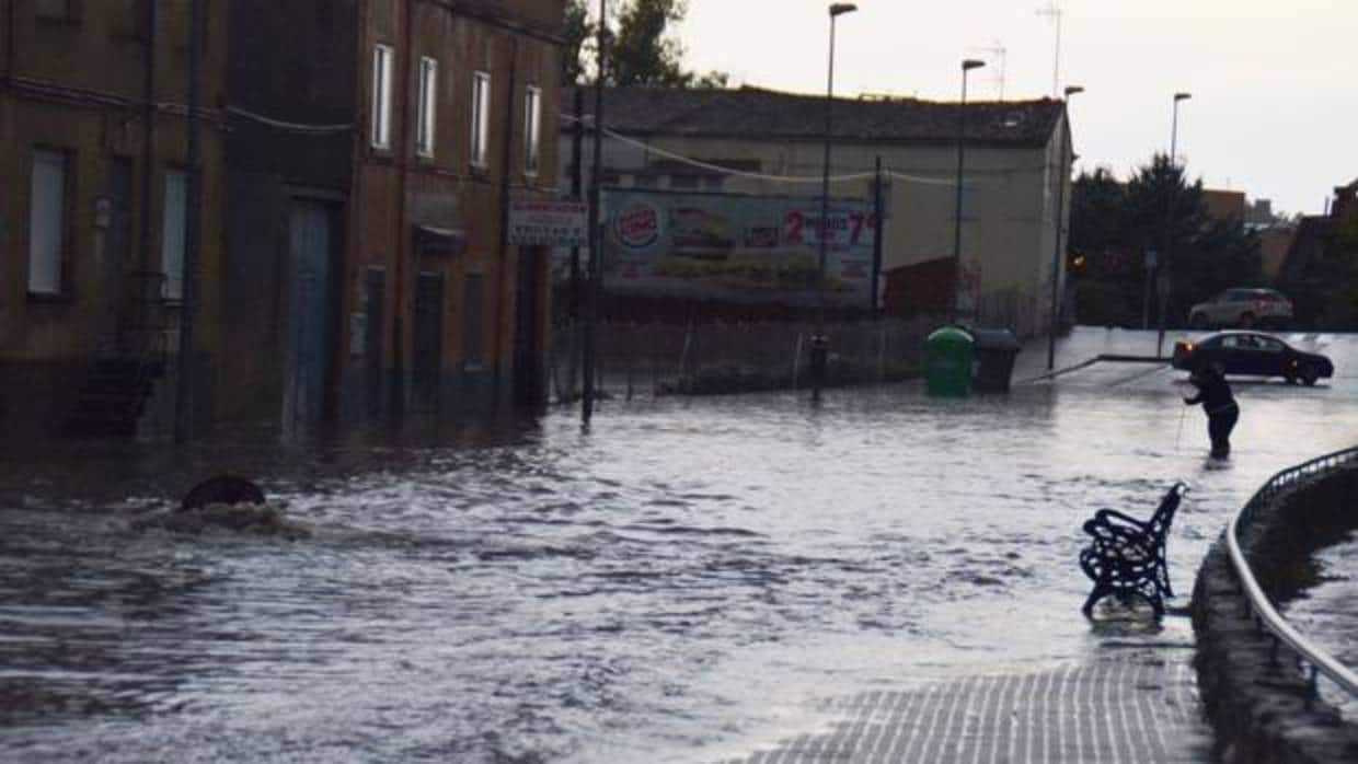 Inundaciones provocadas por la tromba de agua en Zamora