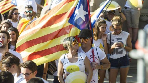 Tiques para la Diada en una oficina pública de turismo