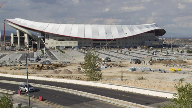 Los nuevos accesos al Wanda Metropolitano no estarán listos hasta noviembre