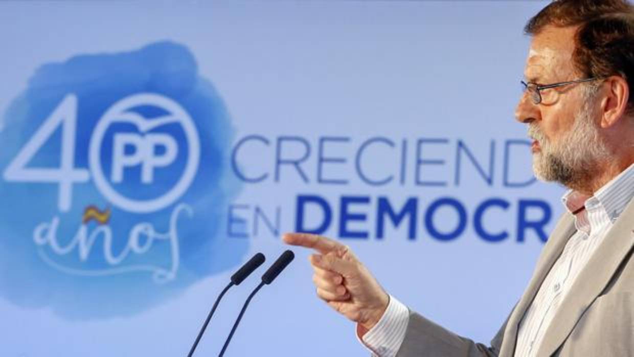 Imagen de Mariano Rajoy tomada este sábado en Alboraya