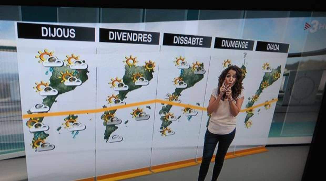 Imagen del informativo de TV3 emitido este martes a mediodía