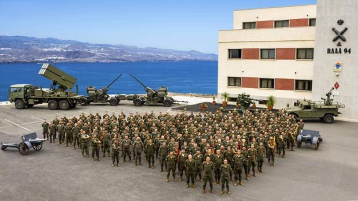 Toma de posesión el nuevo jefe del artillería antiaérea de Las Palmas