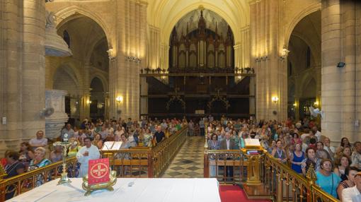 Ambiente catedral de Murcia durante el acto