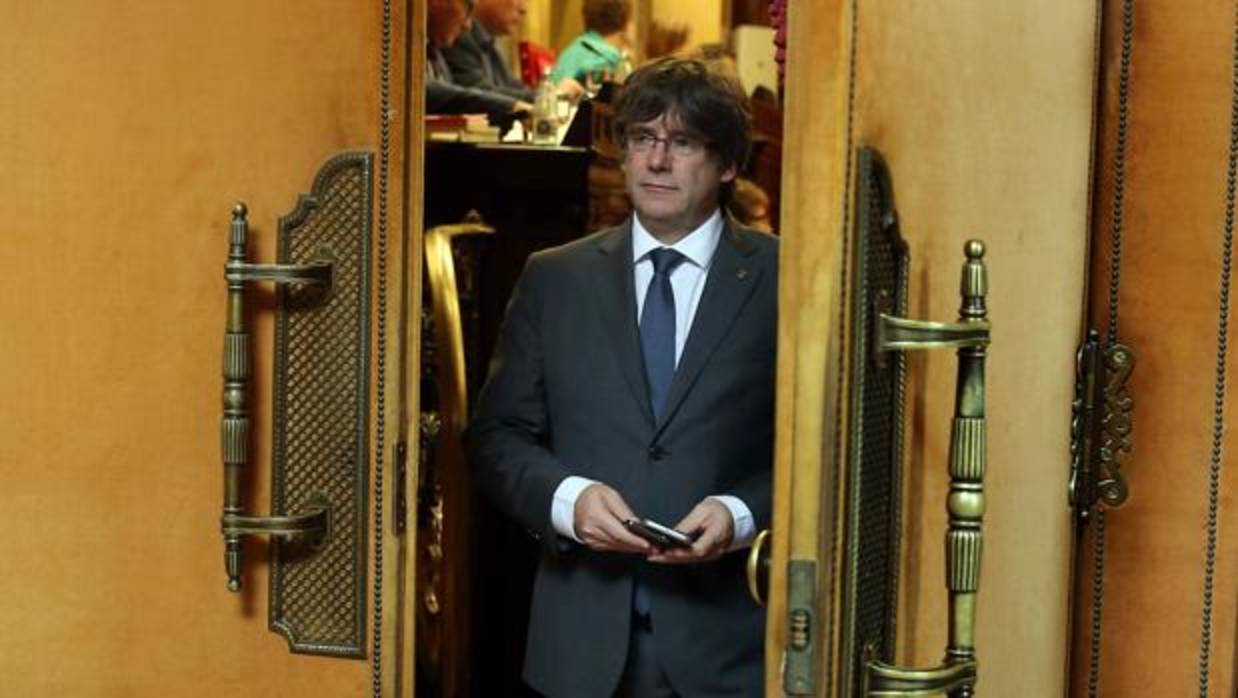 Carles Puigdemont, en el Pleno