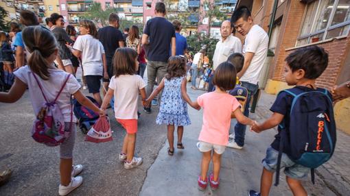 Imagen del inicio del curso escolar en Valencia