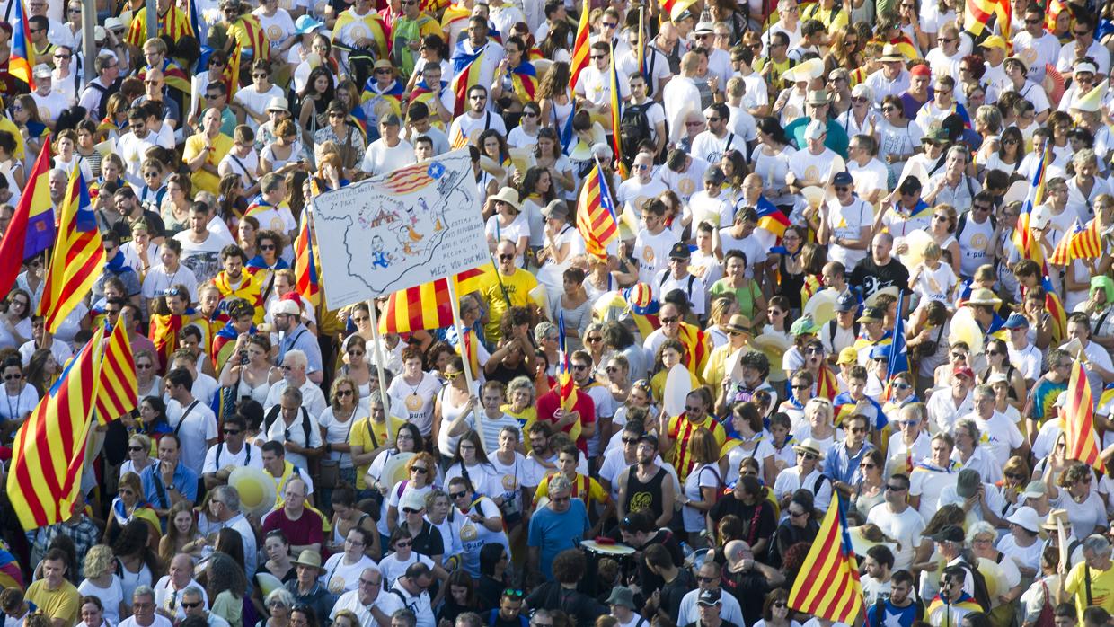 Imagen de la celebración de la Diada el año pasado