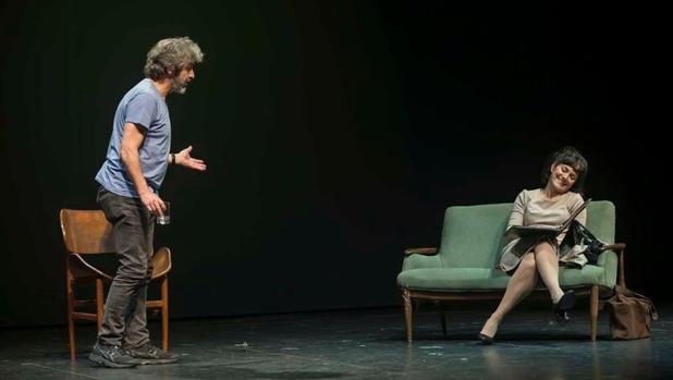 Ricardo Darín y Andrea Pietra, durante una de las representaciones