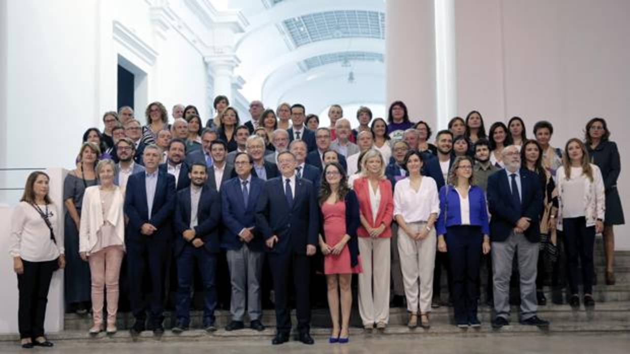 Imagen de la presentaciópn del Pacto Valenciano contra la Violencia de Genero