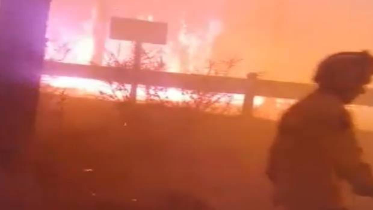 Incendio en Gran Canaria la noche del pasado jueves