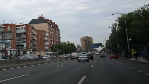 Radar ubicado en el paseo de Extramadura, sentido salida de Madrid