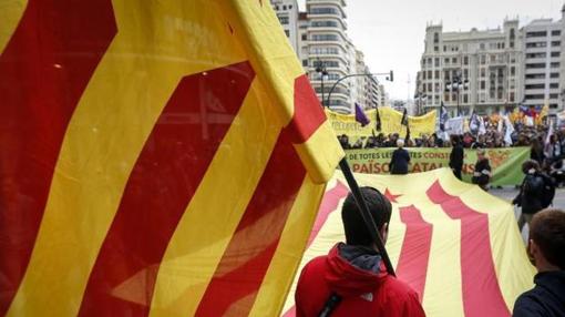 Imagen de la manifestación celebrada el pasado mes de abril en Valencia