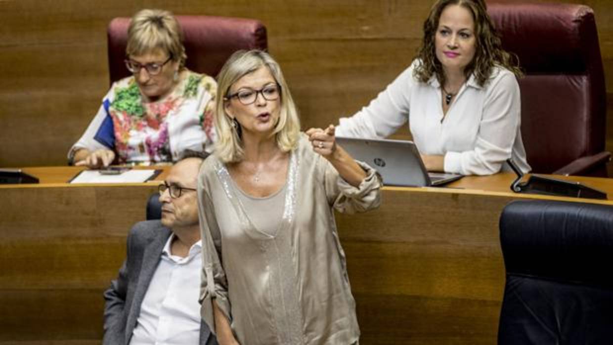 Gabriela Bravo, durante su intervención en las Cortes este jueves