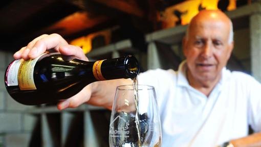 Américo García Núñez en su bodega