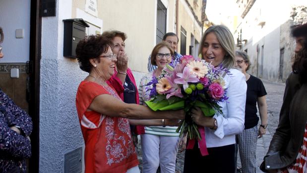 Flores para la alcaldesa