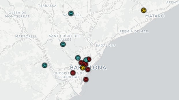 El mapa de los incidentes en toda Cataluña por el referéndum ilegal