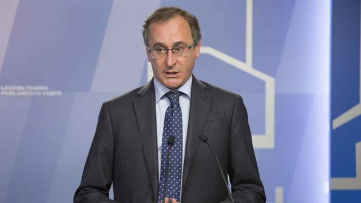 El presidente del PP vasco, Alfonso Alonso