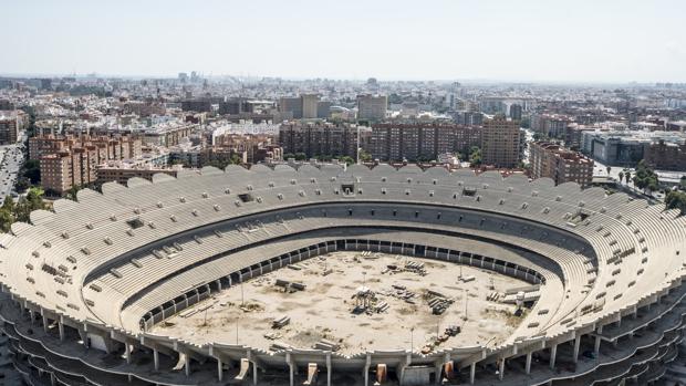 El Valencia CF reactiva las obras del nuevo Mestalla