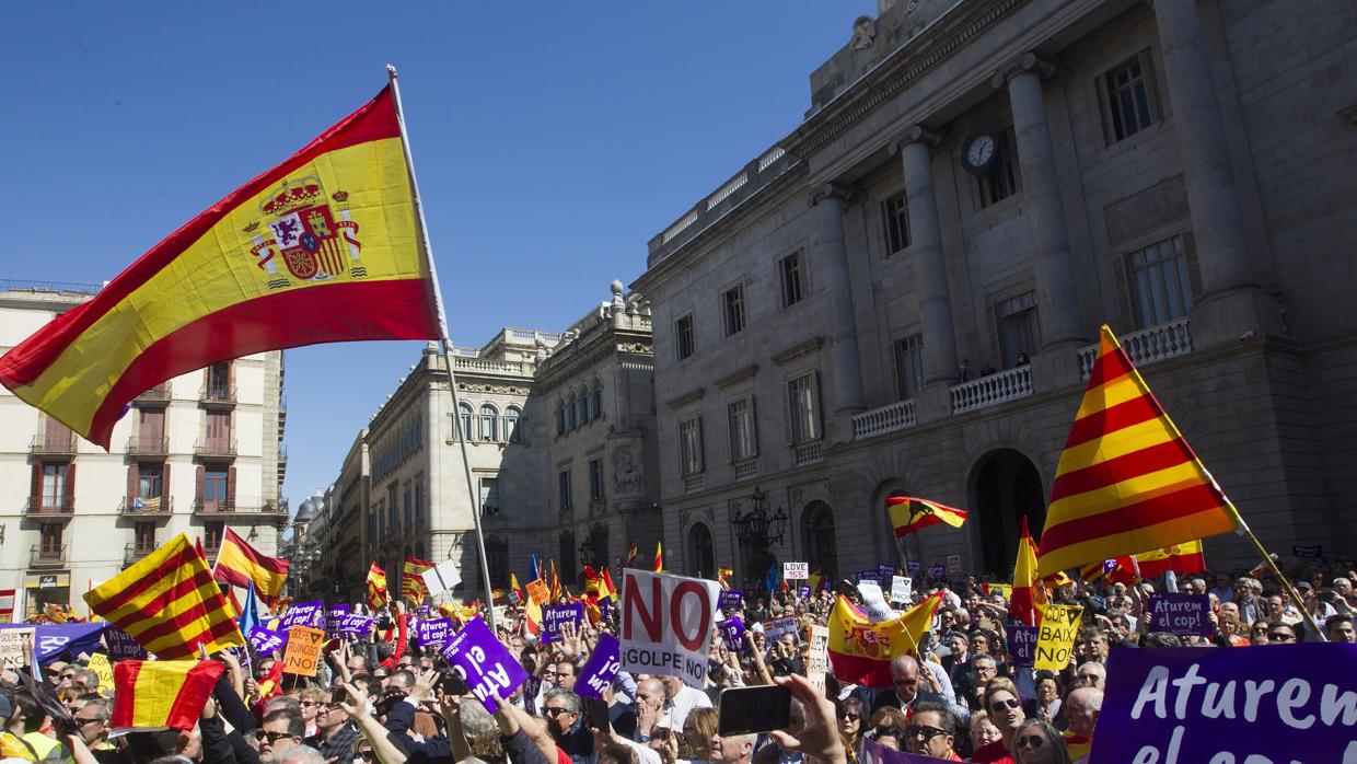 Gomà ha dicho que la movilización pretende que Cataluña diga «basta» al desafío independentista