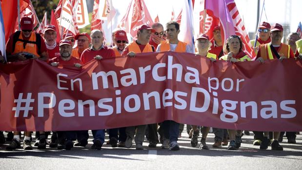 UGT y CC.OO. exigen al Gobierno que eleve el gasto de las pensiones al nivel de Europa