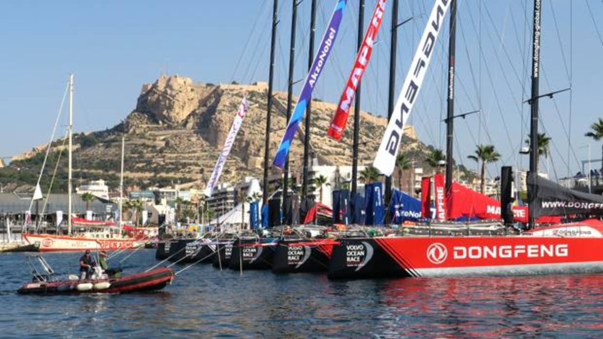 Imagen de la zona del Puerto de Alicante, salida de la Volvo Ocean Race