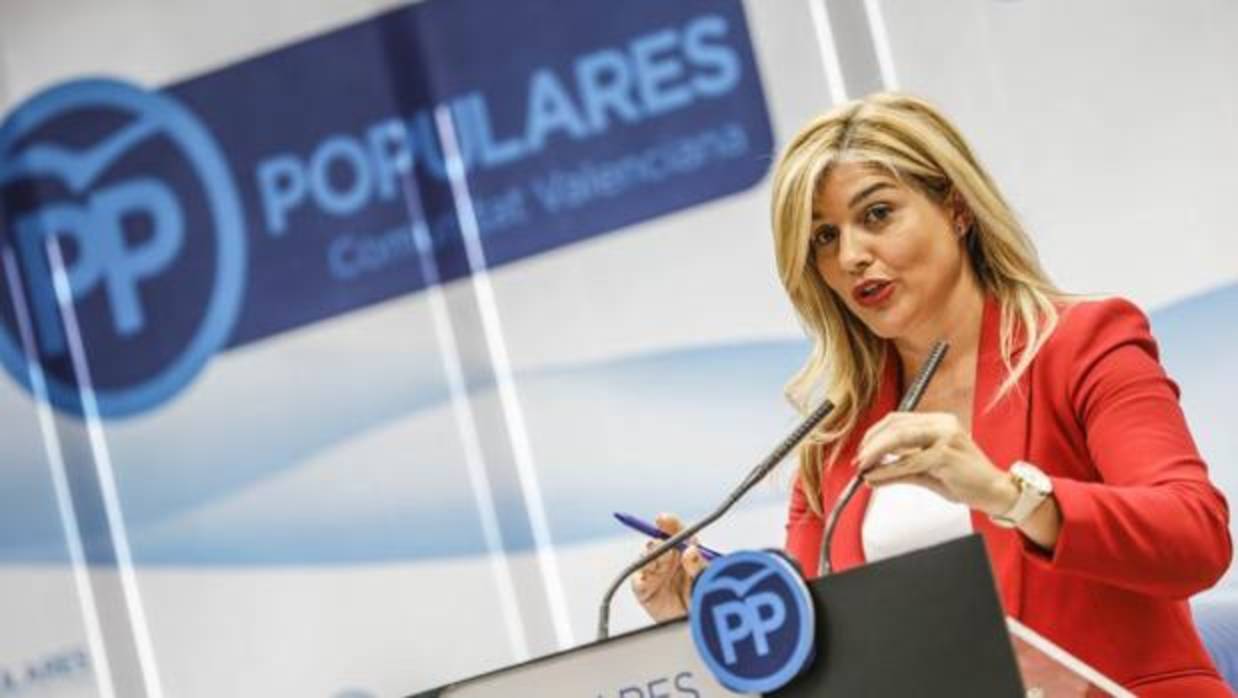 Eva Ortiz, secretaria general del PPCV, en Valencia