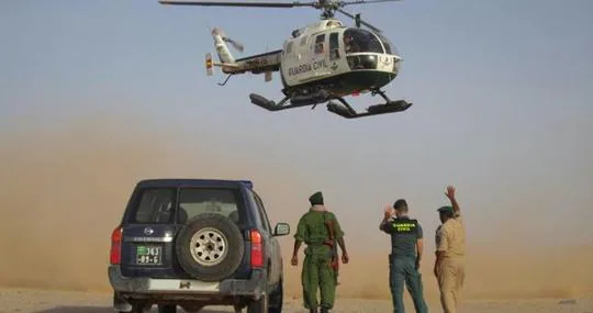 Agentes de la Guardia Civil y Gendarmería de Mauritania