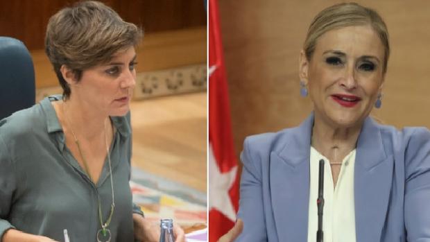 Cifuentes, a la portavoz de Podemos: «¡Es usted una antisistema!»