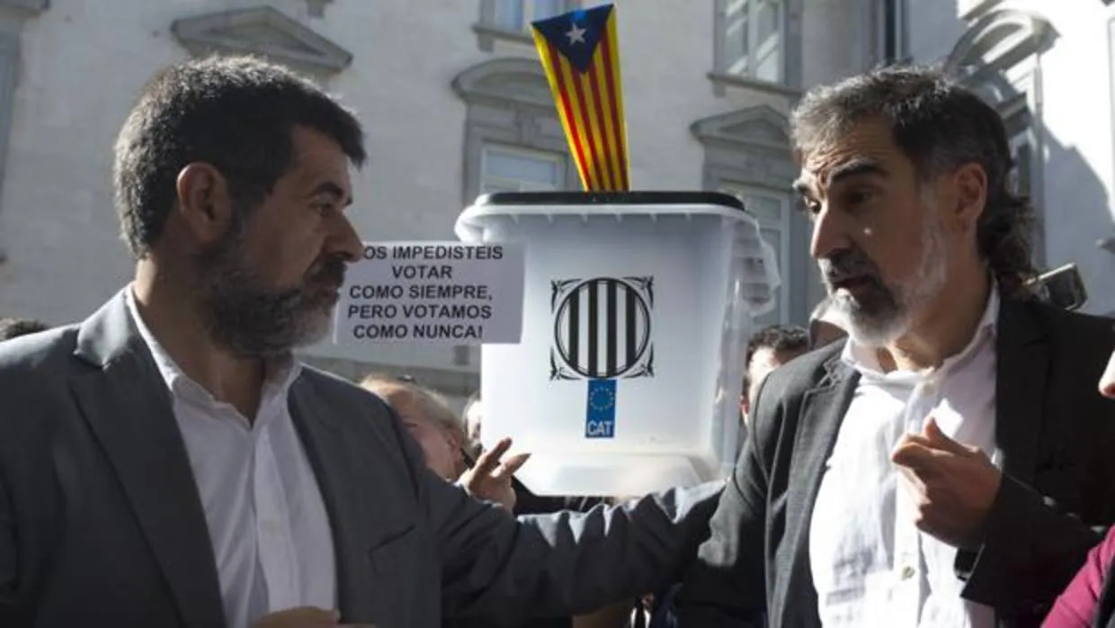 Declaración en la Audiencia Nacional de Jordi Sánchez, presidente de la Asamblea Nacional Catalana (ANC), y de Jordi Cuixart, presidente de Omnium Cultural, el pasado 6 de octubre