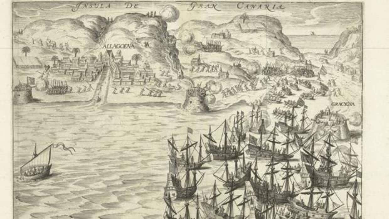 En el ataque de Van der Does a la ciudad de Las Palmas según Willem Swidde se menciona a isla de La Graciosa
