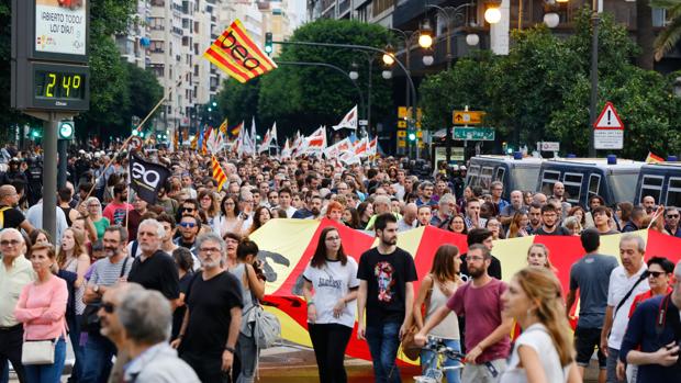 Una marcha contra el fascismo recorrerá el sábado Valencia en respuesta a los incidentes del 9 d'Octubre