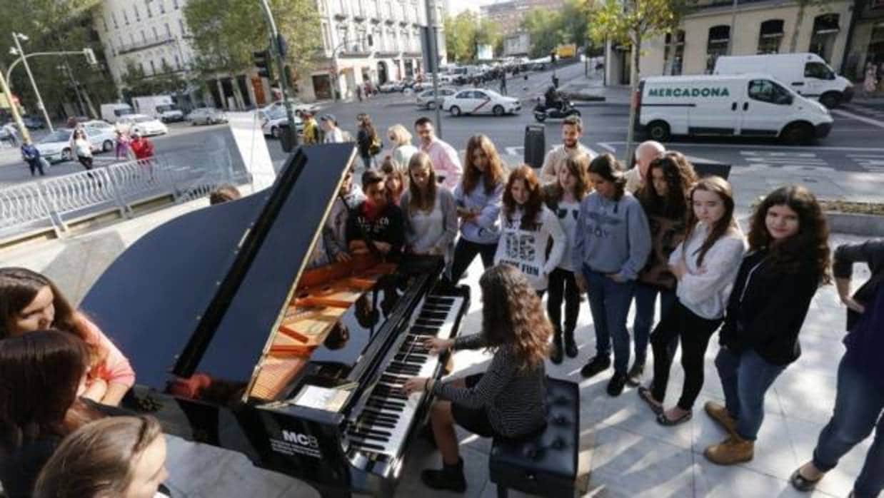 Pianos de cola en Madrid en la última edición de esta iniciativa cultural
