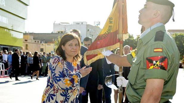 La presidenta del PP valenciano jura bandera con 800 personas más en Villarreal