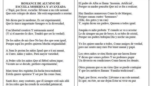 Una hoja parroquial desata críticas por ser considerada «homófoba» y «atacar a la escuela pública»