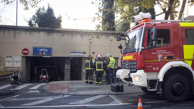 Un detenido por incendiar cinco coches en un aparcamiento de Salamanca