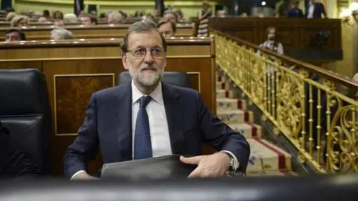 Rajoy, en el Congreso, tras enviar el requerimiento a Puigdemont