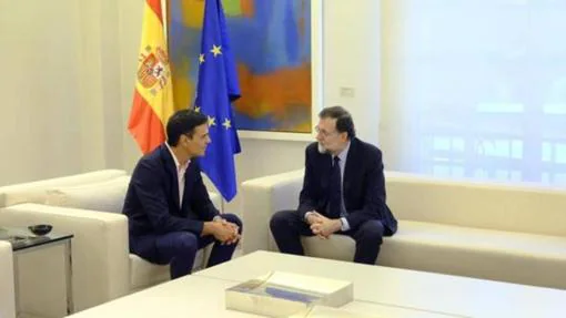 Sánchez y Rajoy, durante una de sus reuniones