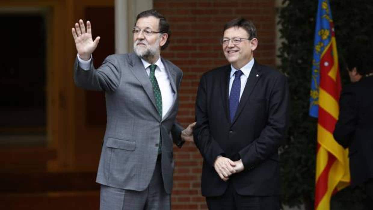 Mariano Rajoy y Ximo Puig, en Moncloa, en una imagen de archivo