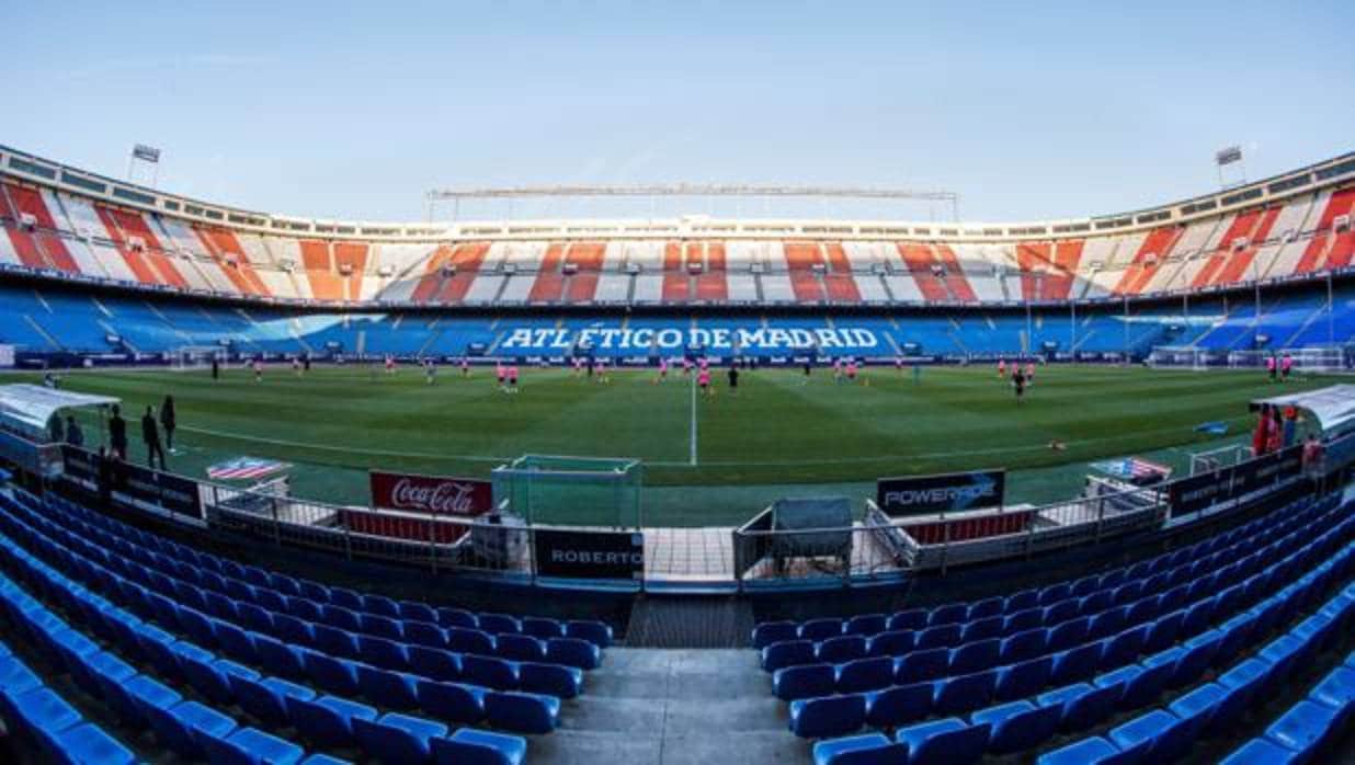 Los jugadores del Atlético se despideron del Calderon, en un entrenamiento el pasado lunes
