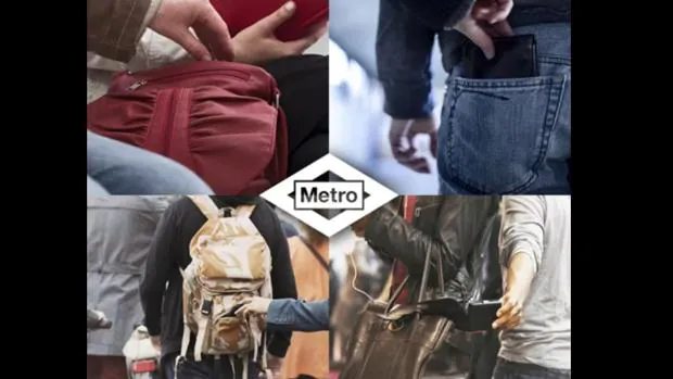 «No te dejes meter mano»: la nueva campaña del Metro de Madrid contra los carteristas
