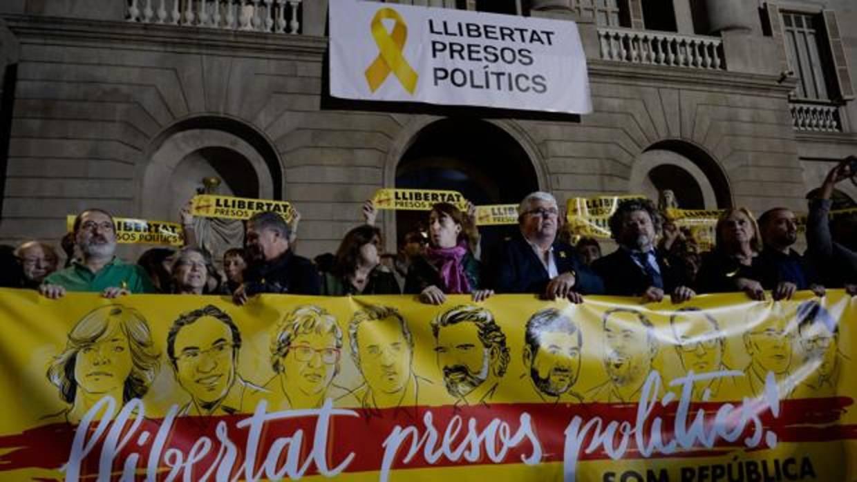 Manifestación del pasado día 3 de noviembre reclamando la libertad de los ex consejeros