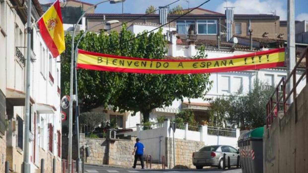 Acceso al barrio de Vila-Roja, en las afueras de Gerona