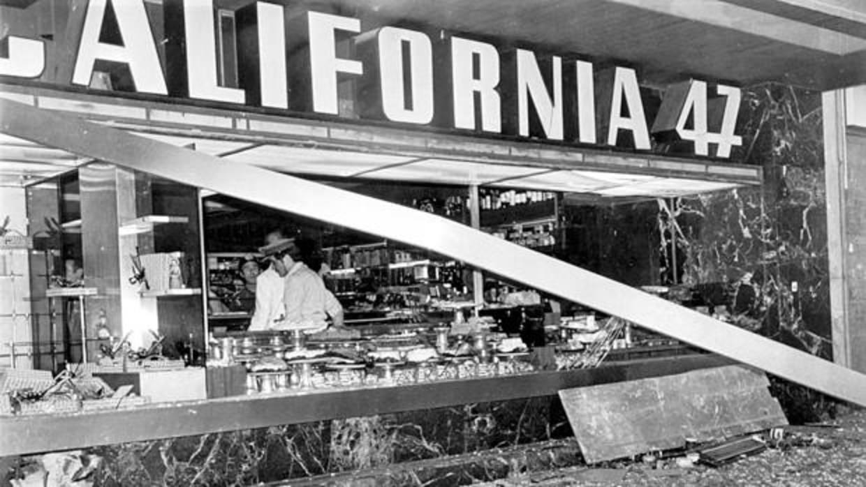 Atentado del Grapo contra la madrileña cafetería California 47. Fue en 1979. La bomba mató a nueve personas e hirió a otras 61